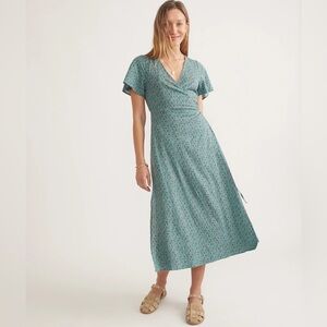 Marine Layer Emlyn Midi Dress in Deep Sea Floral XL